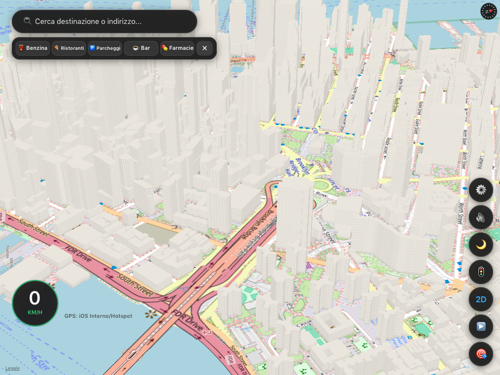NavigatorOSM 3D Extruded Buildings and Flyover Architecture